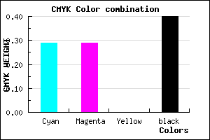 #6C6C98 color CMYK mixer