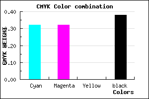 #6C6C9E color CMYK mixer