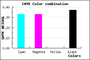 #6C6CA1 color CMYK mixer