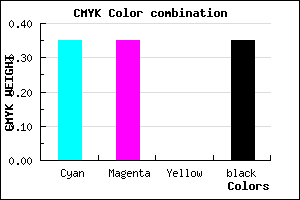 #6C6CA5 color CMYK mixer