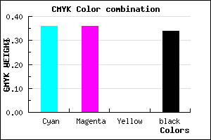 #6C6CA8 color CMYK mixer