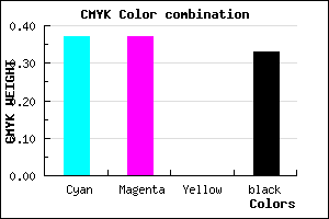 #6C6CAC color CMYK mixer