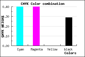 #6C6CB5 color CMYK mixer