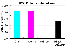 #6C6CB9 color CMYK mixer