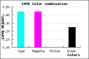 #6C6CC0 color CMYK mixer