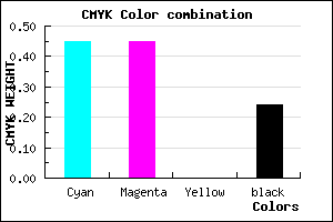 #6C6CC3 color CMYK mixer