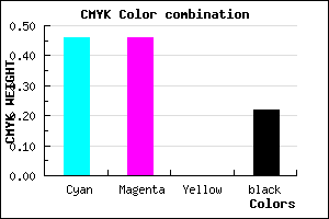 #6C6CC7 color CMYK mixer