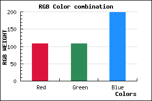 rgb background color #6C6CC7 mixer