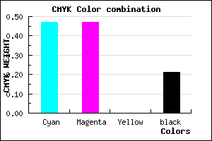 #6C6CCA color CMYK mixer