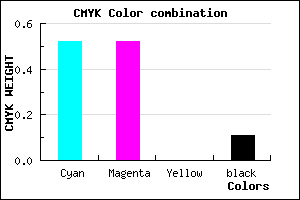 #6C6CE2 color CMYK mixer