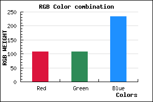 rgb background color #6C6CE9 mixer
