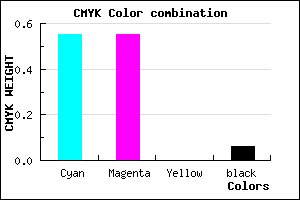 #6C6CEF color CMYK mixer