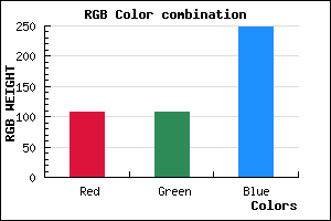 rgb background color #6C6CF8 mixer