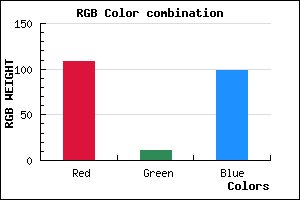 rgb background color #6C0B63 mixer