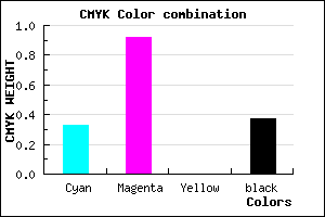 #6C0DA1 color CMYK mixer