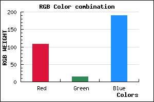 rgb background color #6C0EBE mixer