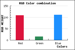 rgb background color #6C0F6F mixer
