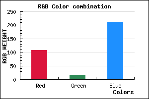 rgb background color #6C0FD3 mixer