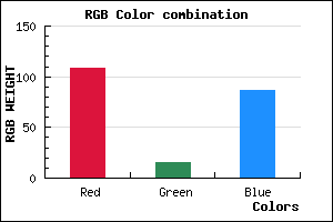 rgb background color #6C0F56 mixer