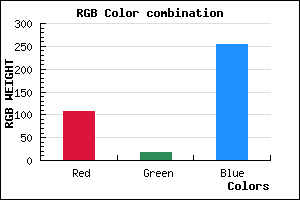 rgb background color #6C12FE mixer
