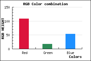 rgb background color #6C1236 mixer