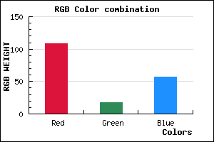 rgb background color #6C1239 mixer