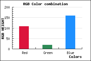 rgb background color #6C139F mixer