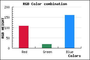 rgb background color #6C13A1 mixer