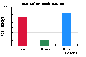 rgb background color #6C167D mixer
