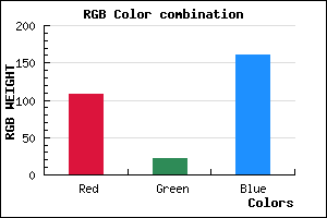 rgb background color #6C16A0 mixer