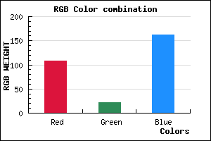 rgb background color #6C16A2 mixer