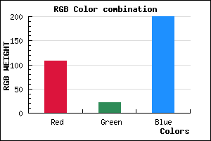 rgb background color #6C16C8 mixer