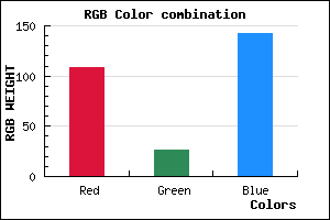 rgb background color #6C1A8E mixer