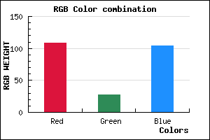 rgb background color #6C1B68 mixer