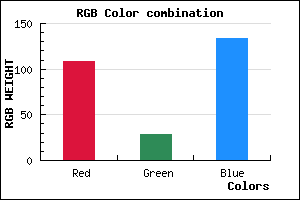 rgb background color #6C1C86 mixer