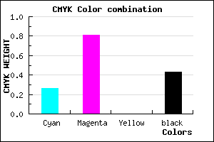 #6C1C92 color CMYK mixer