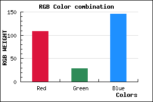 rgb background color #6C1C92 mixer