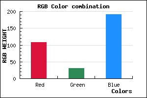rgb background color #6C1FBF mixer