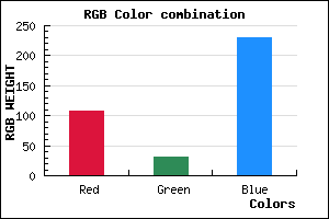 rgb background color #6C1FE6 mixer