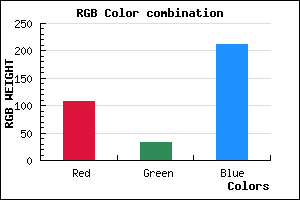 rgb background color #6C20D3 mixer