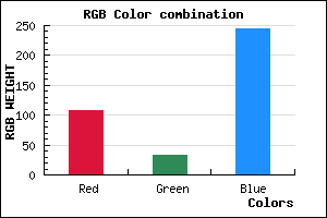 rgb background color #6C20F5 mixer