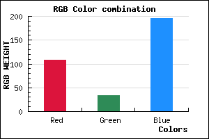 rgb background color #6C21C3 mixer