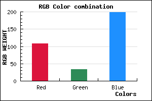 rgb background color #6C21C7 mixer