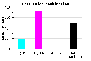 #6C2483 color CMYK mixer