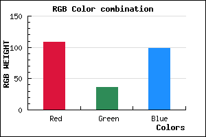 rgb background color #6C2463 mixer
