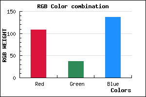rgb background color #6C2589 mixer
