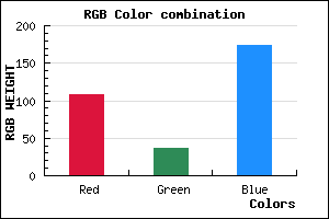 rgb background color #6C25AD mixer