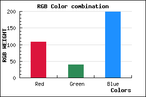 rgb background color #6C27C7 mixer