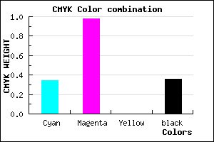 #6C04A4 color CMYK mixer