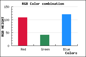 rgb background color #6C2A78 mixer
